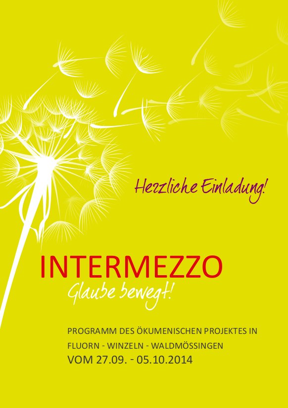 Cover Intermezzo Programm